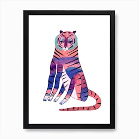 Tiger Large Colorful Art Print