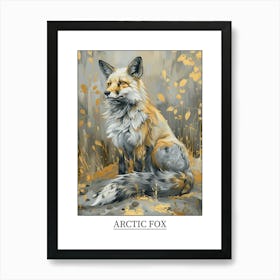 Arctic Fox Precisionist Illustration 1 Poster Art Print