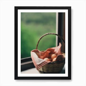 Basket Of Eggs Art Print