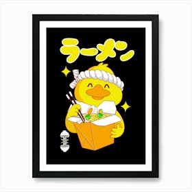 Ramen Duck Art Print