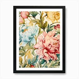 Floral Wallpaper 11 Art Print