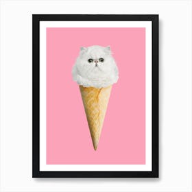 Kitty Ice #1 Art Print