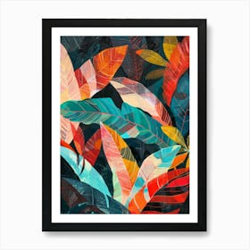 Tropical Leaves 122 Art Print