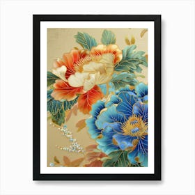 Chinese Silk Painting 1 Art Print