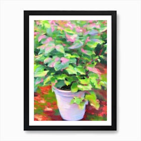 Coleus Impressionist Painting Plant Art Print