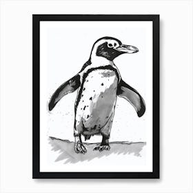 African Penguin Waddling 2 Art Print