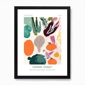 Celery Vegetables Farmers Market 4 Mercado De San Miguel, Madrid, Spain Art Print