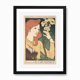 Exhibition Of Work By Eugene Grasset, At The Salon Des Cent Art Print