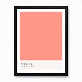 Seashell Colour Block Poster Art Print