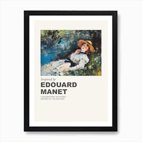 Museum Poster Inspired By Edouard Manet 3 Art Print