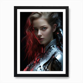 Robot Girl 2 Art Print