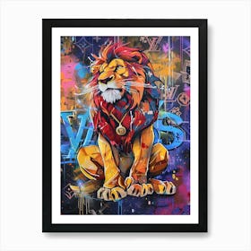 Pop art Lion King Simba Art Print