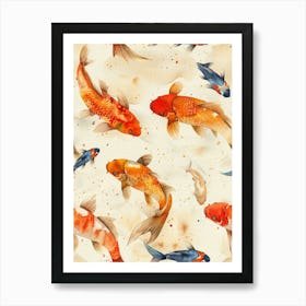 Watercolor Koi 08 Art Print