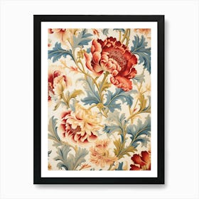 Floral Wallpaper 28 Art Print