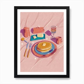 Pink Pancakes Art Print