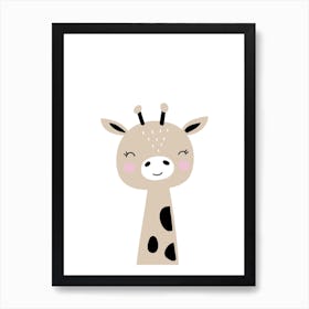 Scandi Giraffe Art Print