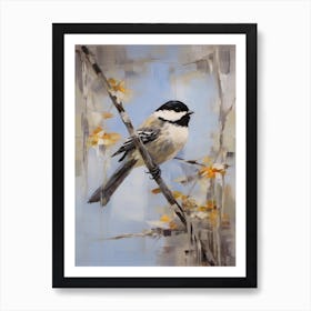 Bird Painting Carolina Chickadee 3 Art Print