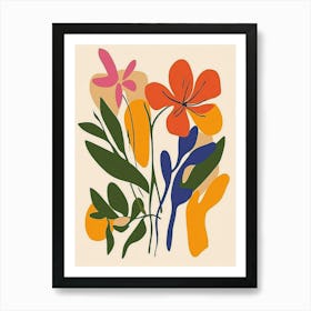 Abstract Flowers 63 Art Print