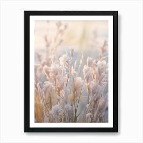 Frosty Botanical Freesia 2 Art Print