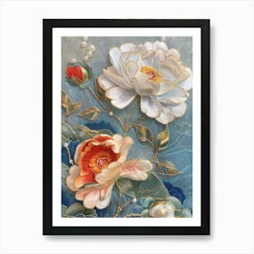 Lotus Flower Painting 1 Art Print