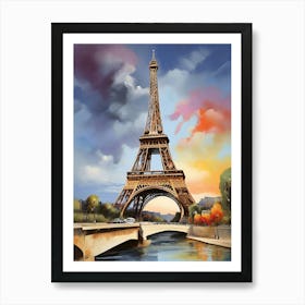 Eiffel Tower art print 5 Art Print