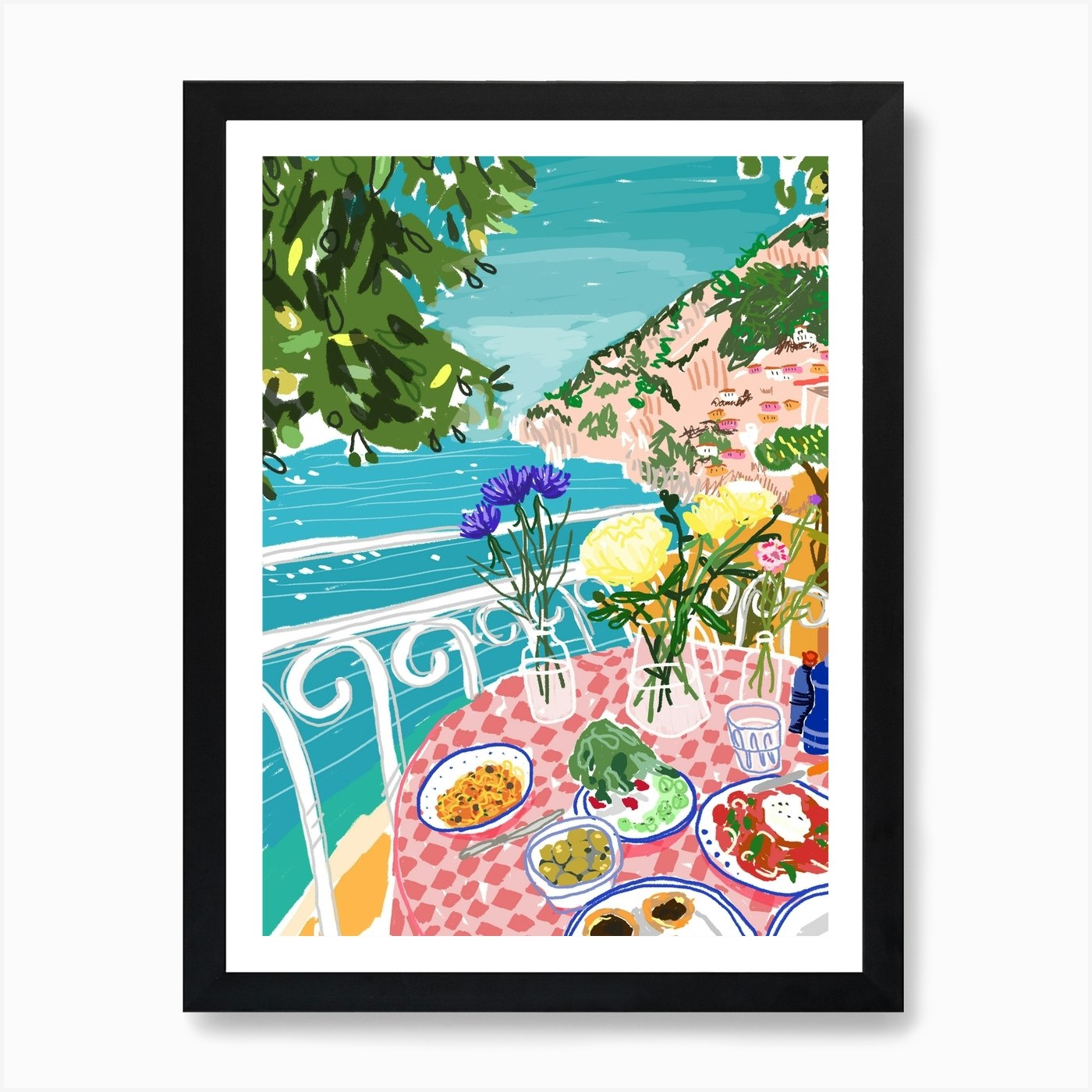 Meal With A View Art Print By Emily Foster Fy Meal With A View Art Print By Emily Foster Fy