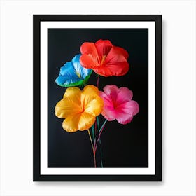 Bright Inflatable Flowers Nasturtium 2 Art Print