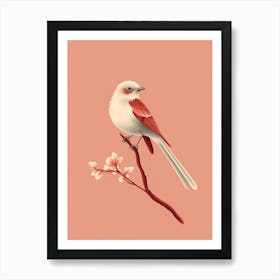 Minimalist Mockingbird 2 Illustration Art Print