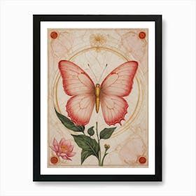 Marble Butterfly no1 Art Print