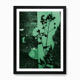 Abstract Green Nature Art Print