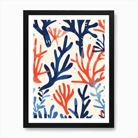 Coral Reef Pattern 1 Art Print