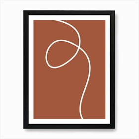 141Modern art, solid lines and colours. Art Print