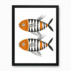 Two Fish 2 Art Print