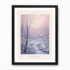 Dreamy Winter National Park Poster  Abisko National Park Sweden 1 Art Print