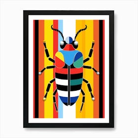 Beetle Abstract Geometric Abstract 7 Art Print