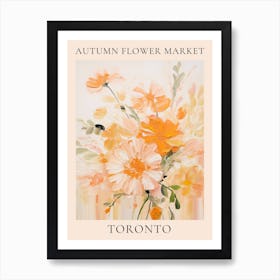 Autumn Flower Market Poster Toronto Art Print