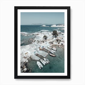 Syrmata Fisherman Houses, Cyclades Art Print