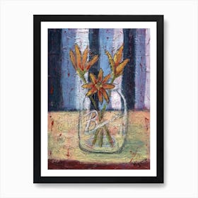 Flower in Jar Art Print