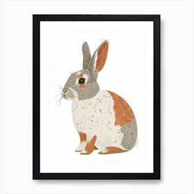 Polish Rabbit Nursery Illustration 2 Art Print