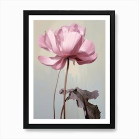 Floral Illustration Cyclamen 2 Art Print