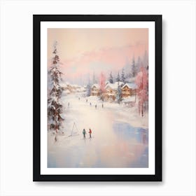 Dreamy Winter Painting Whistler Canada 2 Art Print