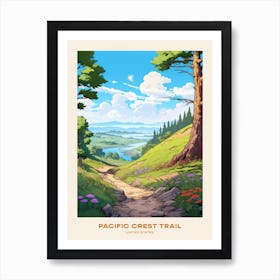 Pacific Crest Trail Usa Hike Poster Art Print
