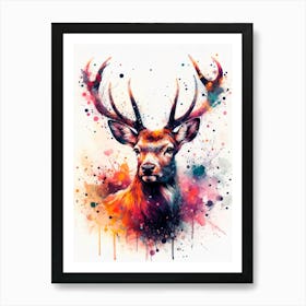 Deer Painting Art Print