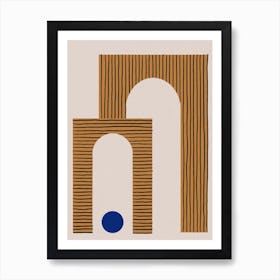 Blue Circle Iii Art Print