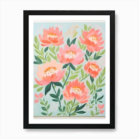 Pink Peonies 1 Art Print