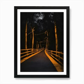 Bridge In The Woods 1 Art Print