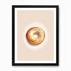 New York Bagel Marker Art 2 Art Print