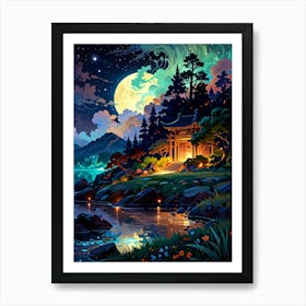 Night In The Moonlight Art Print