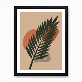 Boho Palm Leaf Art Print