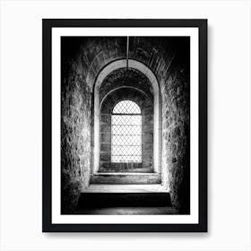 Beautiful light through an old medieval window // London Travel Photography Art Print